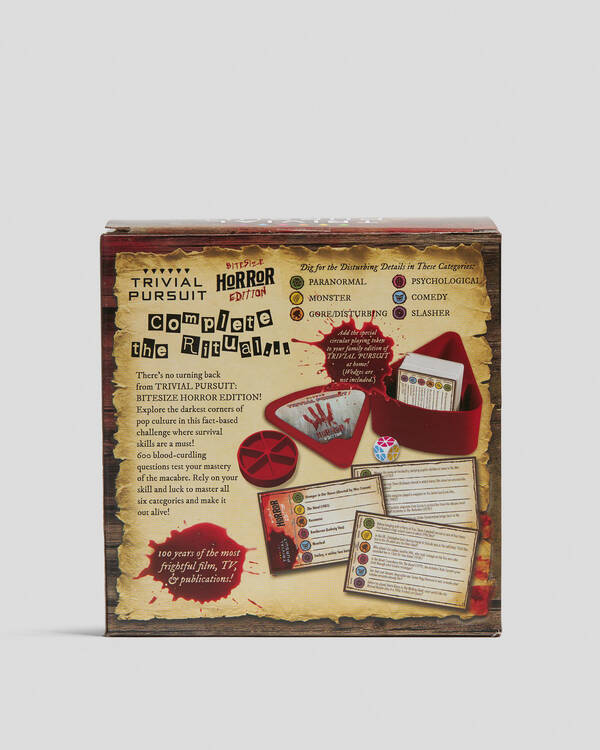 Trivial Pursuit Bitesize Horror Edition Card Game for Unisex