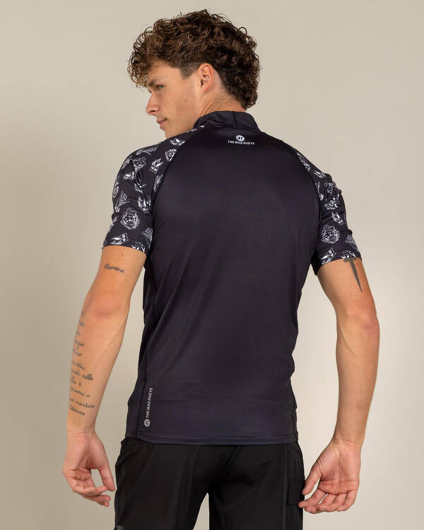 The Mad Hueys Sailor Anchor Short Sleeve Rash Vest for Mens