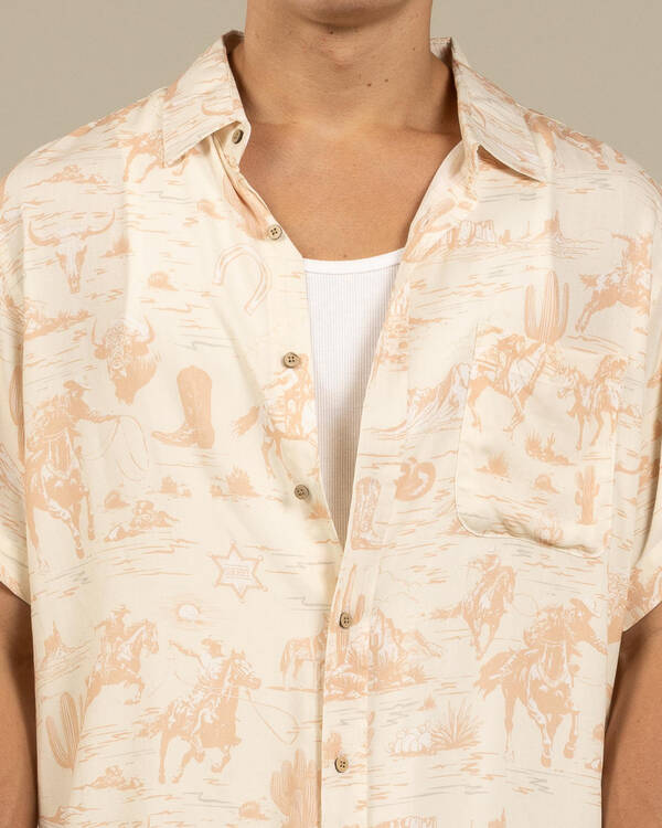 Double Diamond Ranch Desert Rider Short Sleeve Shirt for Mens