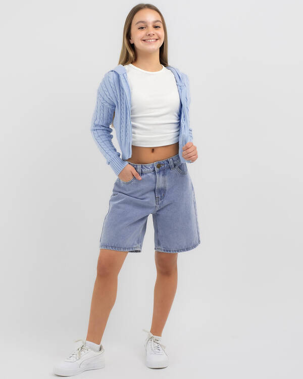 Ava And Ever Girls' Bailee Hooded Cable Knit Jumper for Womens