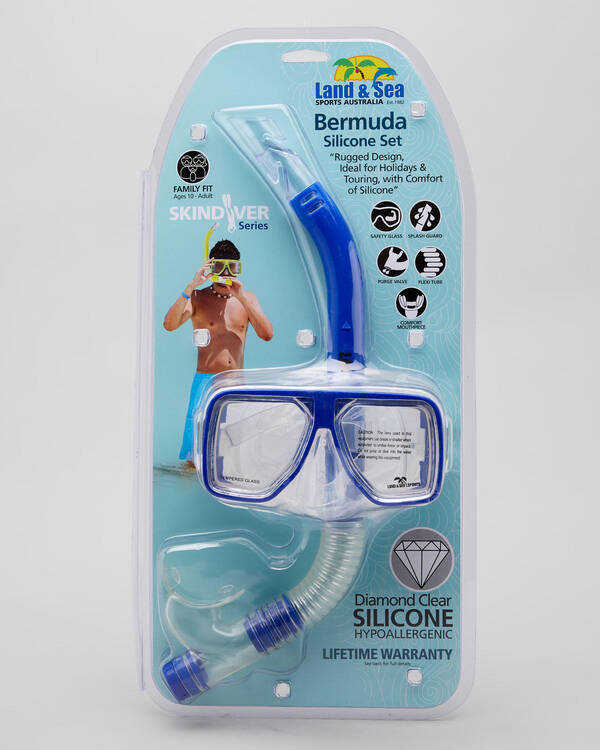 Land & Sea Sports Bermuda Mask & Snorkel Set for Mens