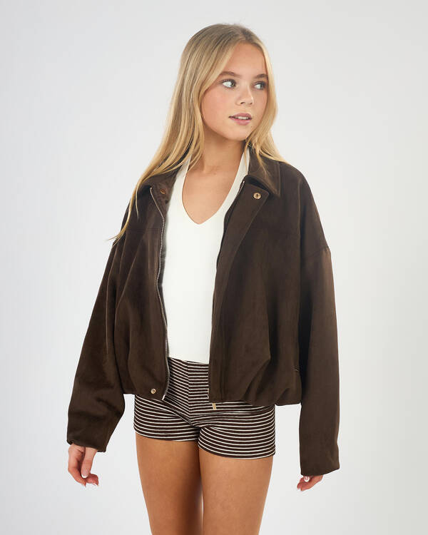 Girls' Floyd Faux Suede Jacket