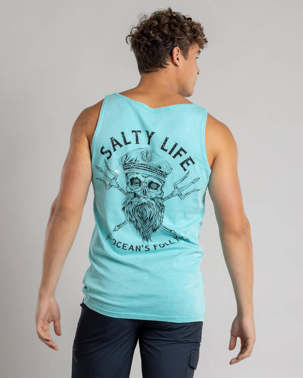 Salty Life Captain's Curse Singlet for Mens