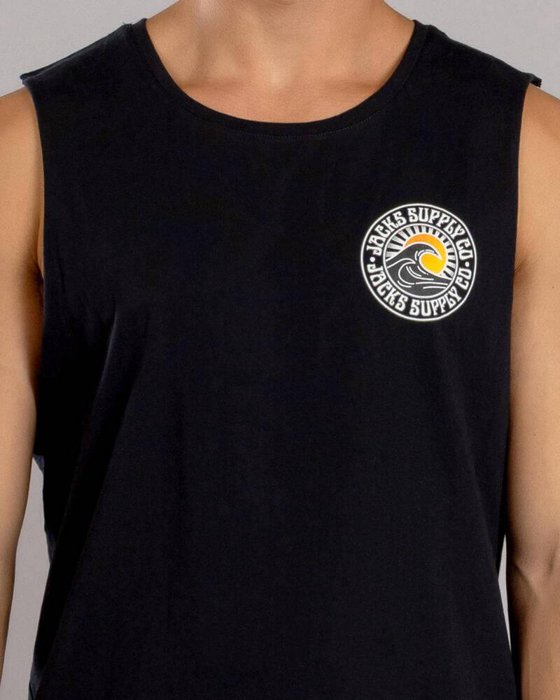 Jacks Rising Sun Muscle Tank for Mens