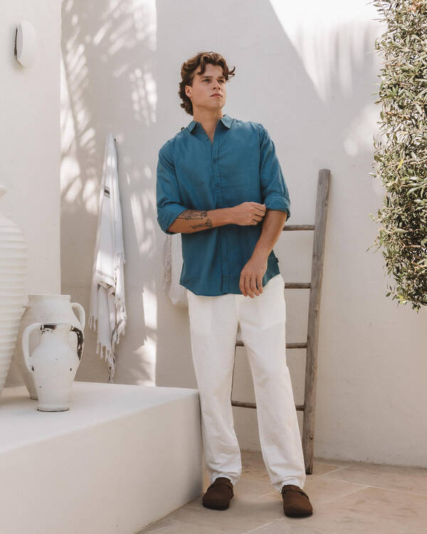 Skylark Hemp Long Sleeve Shirt for Mens