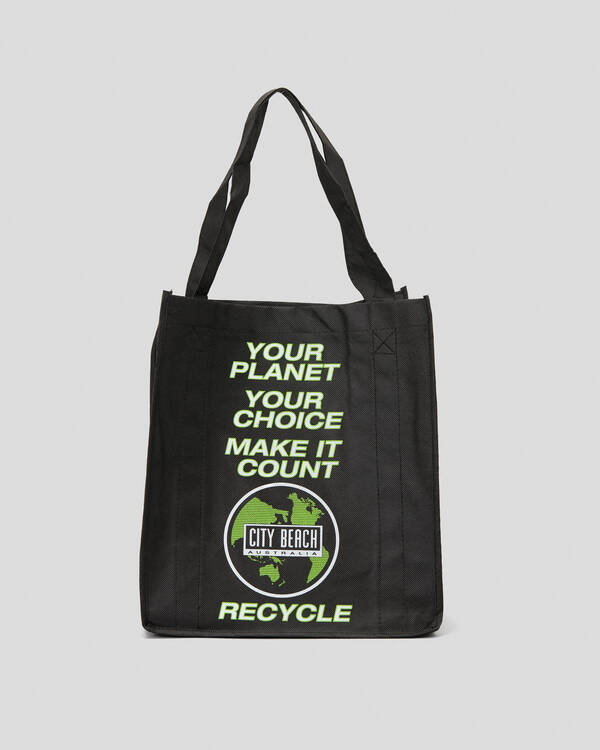 City Beach One Planet Shopping Bag for Mens