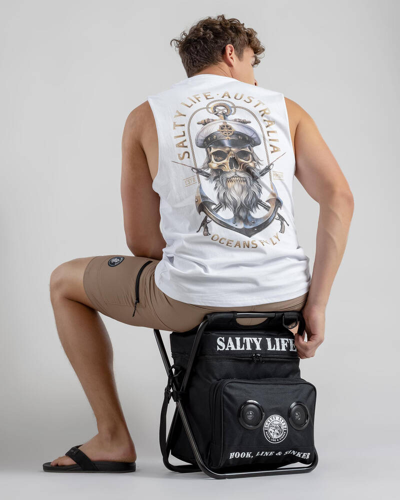 Salty Life Hooked Swivel Speaker Cooler Seat for Mens
