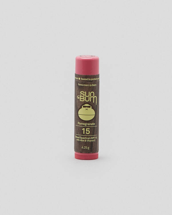 Sun Bum SPF 15 Pomegranate Lip Balm for Unisex