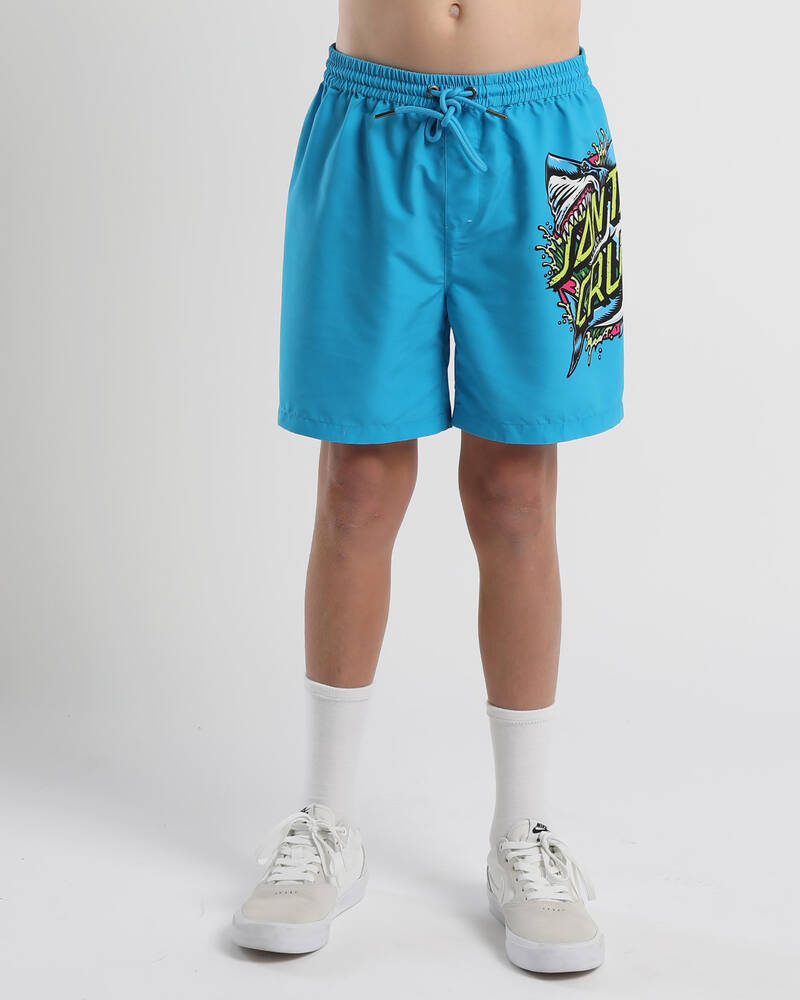 Santa Cruz Boys' Shark Dot Board Shorts for Mens