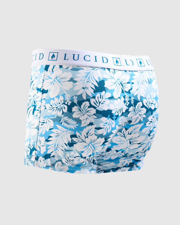 Lucid Hibiscus Fitted Boxer Shorts for Mens