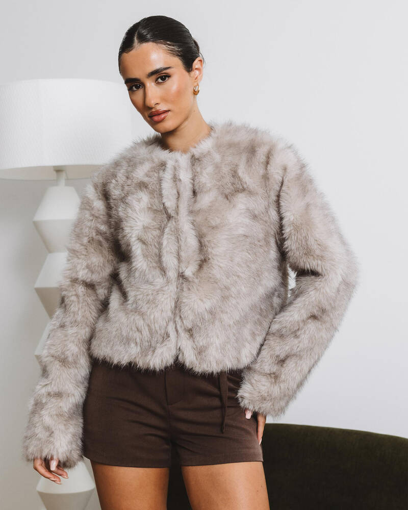 Ava And Ever Harlow Faux Fur Jacket for Womens