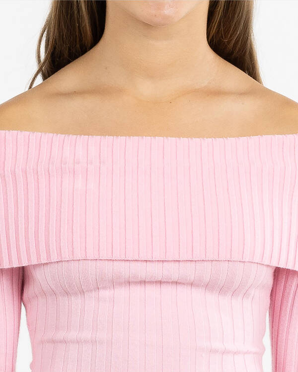 Ava And Ever Girls' Ari Off Shoulder Knit Top for Womens