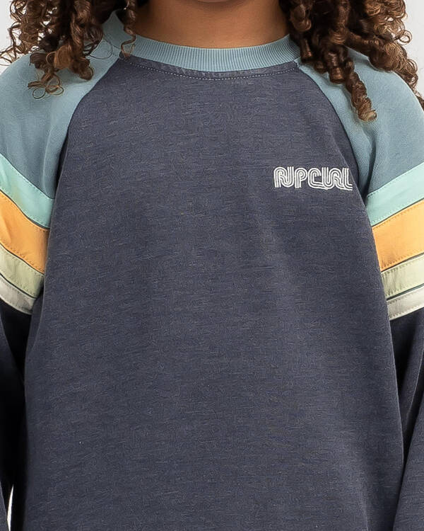 Rip Curl Girls' Surf Revival Raglan Crew Jumper for Womens