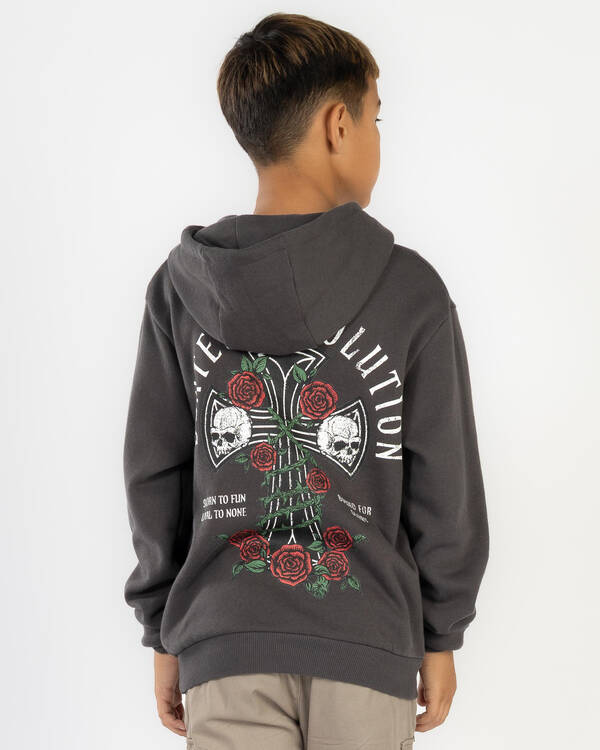 Boys' Wreathed Cross Hoodie
