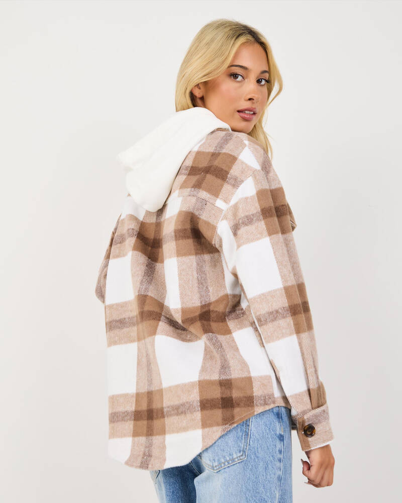 Ava And Ever Noah Hooded Shacket for Womens