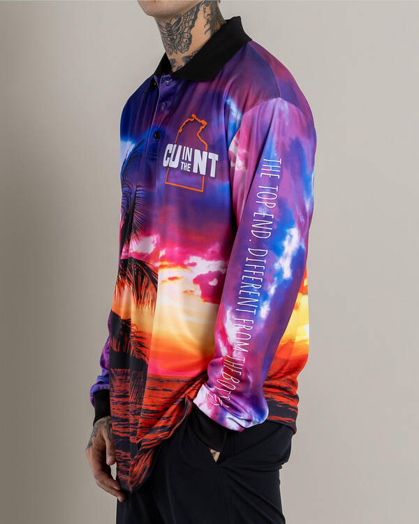 CU in the NT The Sunset Fishing Shirt for Mens