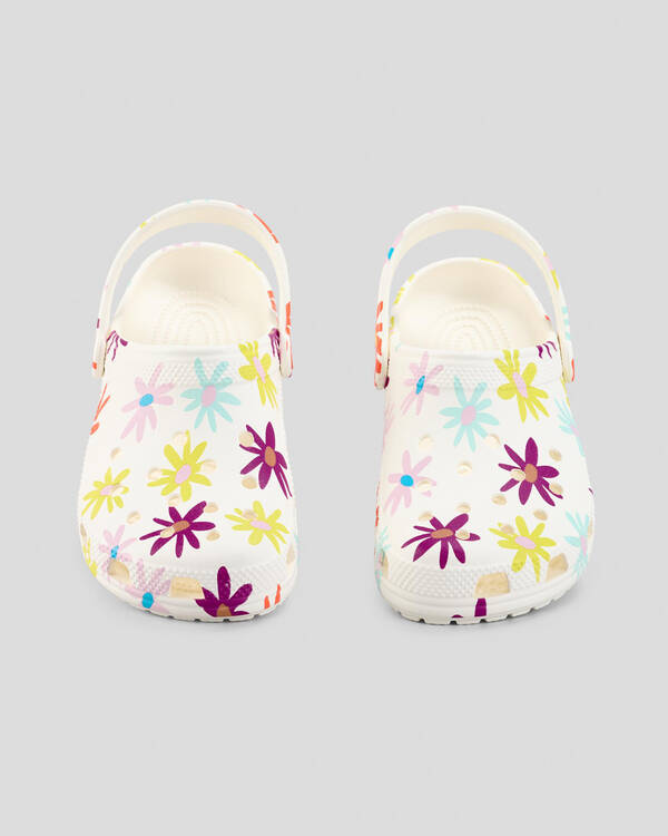 Crocs Kids' Classic Crafted Daisy Clogs for Unisex