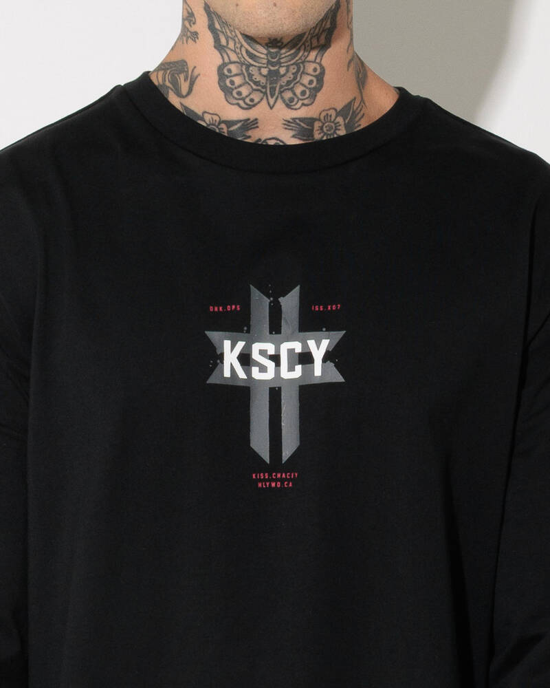 Kiss Chacey Mortal Cape Back Long Sleeve T-Shirt for Mens