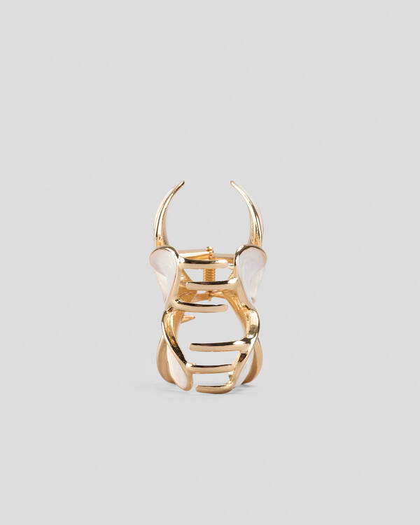 Karyn In LA Frangipani Pearl Hair Claw Clip for Womens