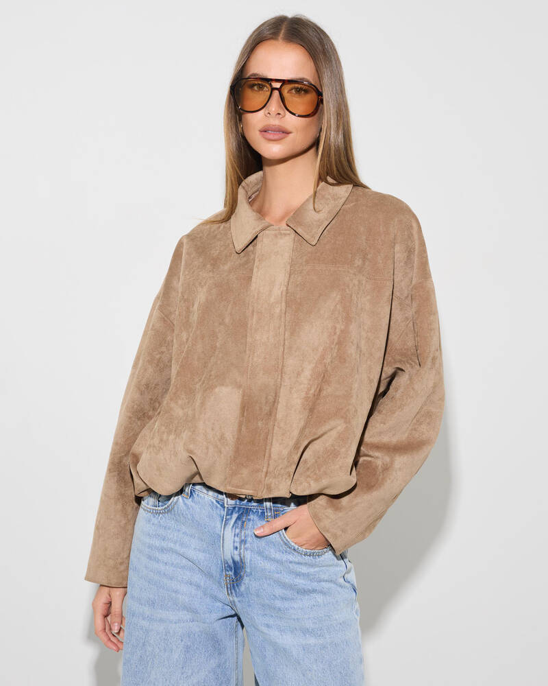 Ava And Ever Floyd Faux Suede Jacket for Womens