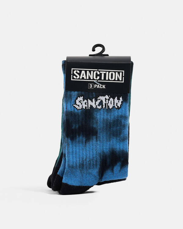 Sanction Boys' Mottle Socks 3 Pack for Mens
