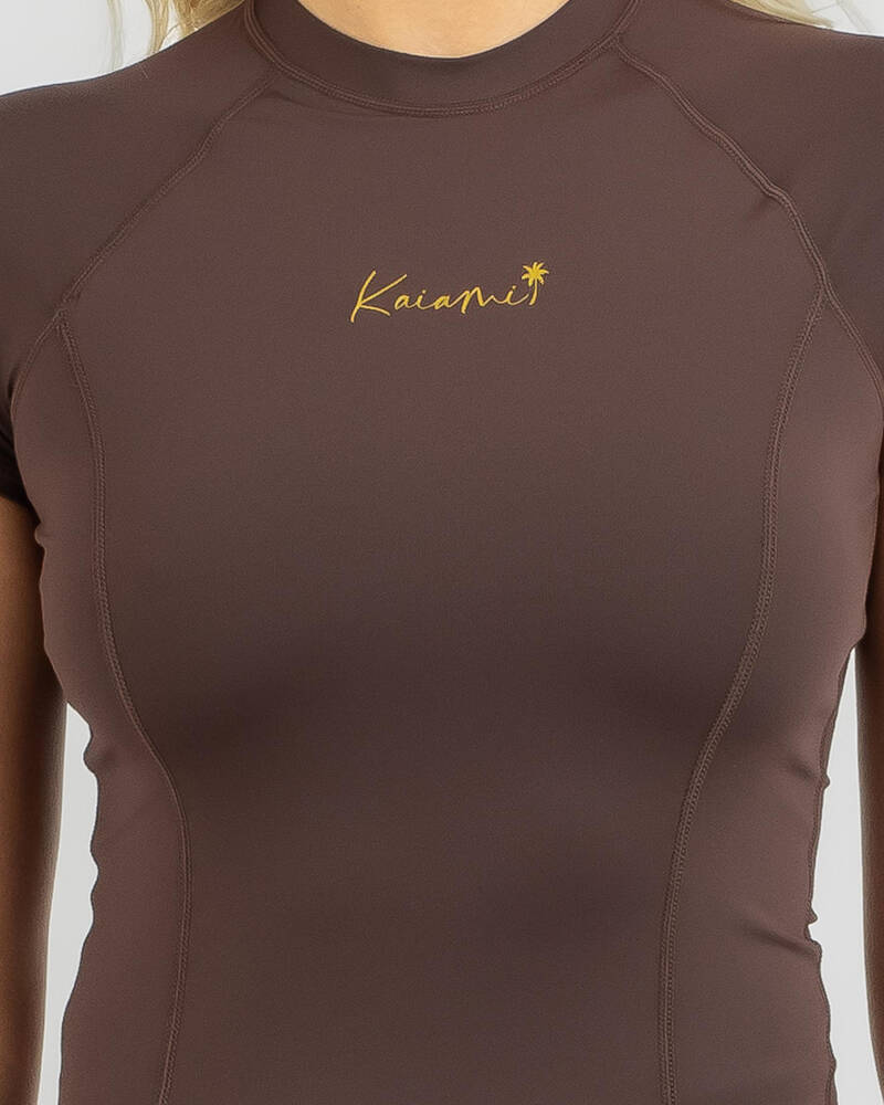 Kaiami Olivia Cap Sleeve Rash Vest for Womens