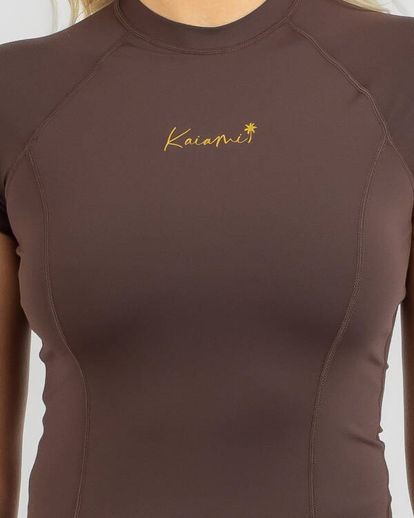 Kaiami Olivia Cap Sleeve Rash Vest for Womens