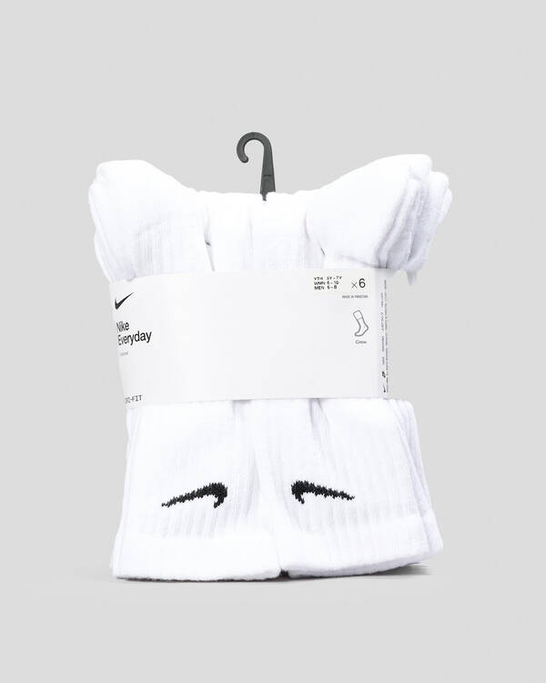 Nike Boys' Everyday Crew Socks 6 Pack for Mens