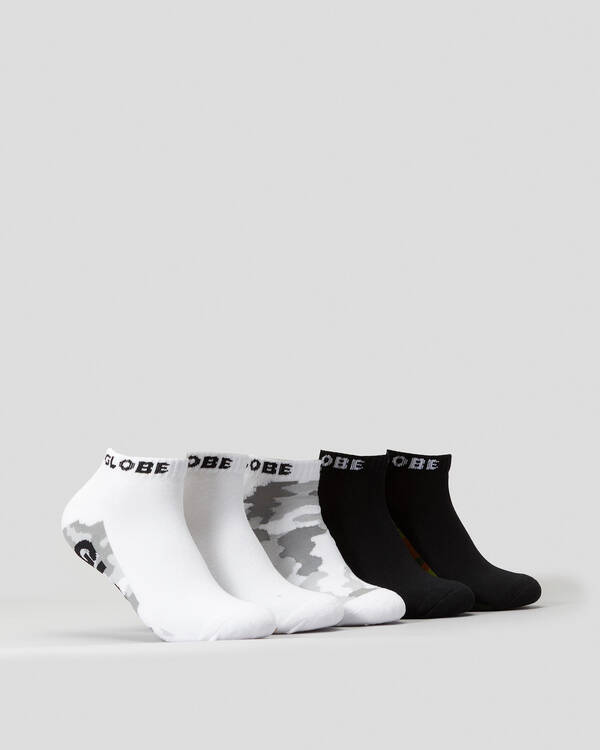 Globe Malcolm Ankle Socks 5 Pack for Mens