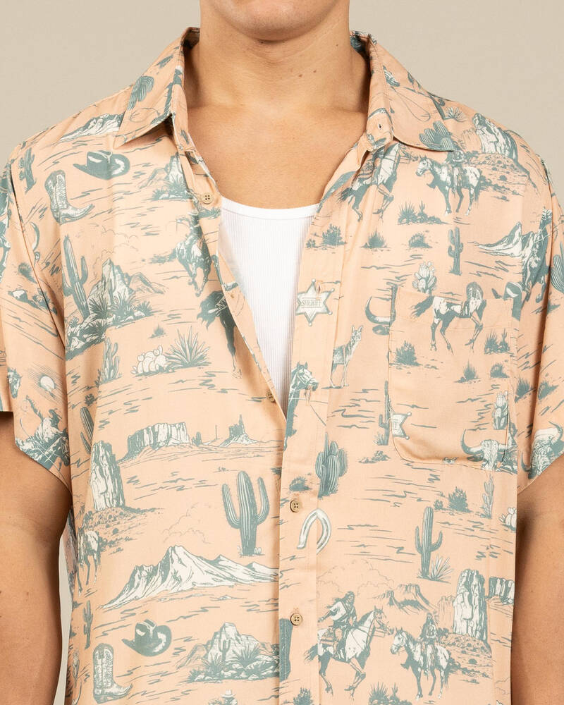 Double Diamond Ranch Desert Rider Short Sleeve Shirt for Mens