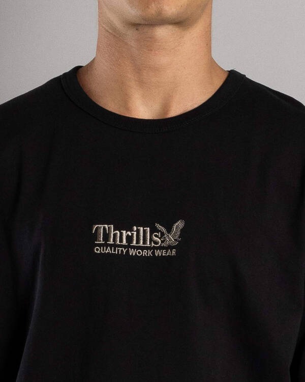 Thrills Workwear Embro Merch Fit T-Shirt for Mens
