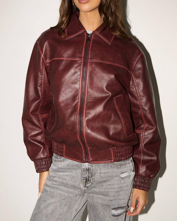 Ava And Ever Romeo Faux Leather Jacket for Womens