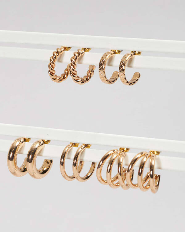 Karyn In LA Kati Hoop Earring Pack for Womens