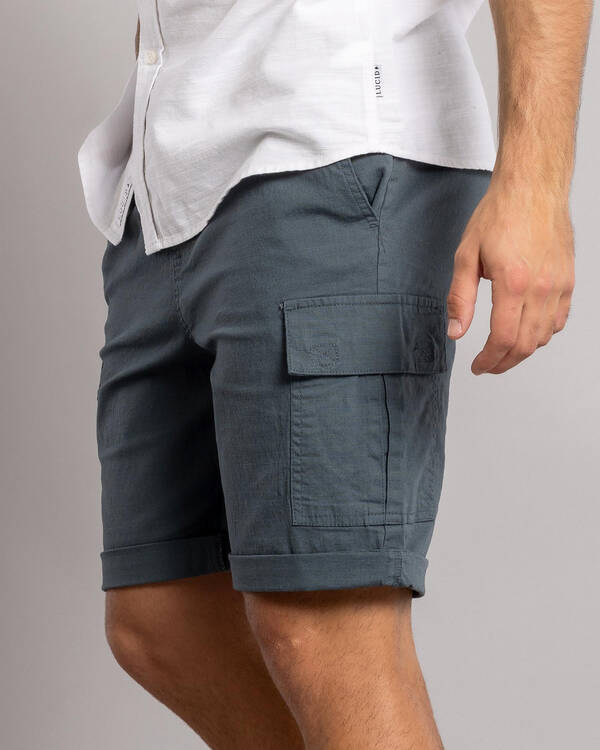 Lucid Shroud Elastic Waist Shorts for Mens