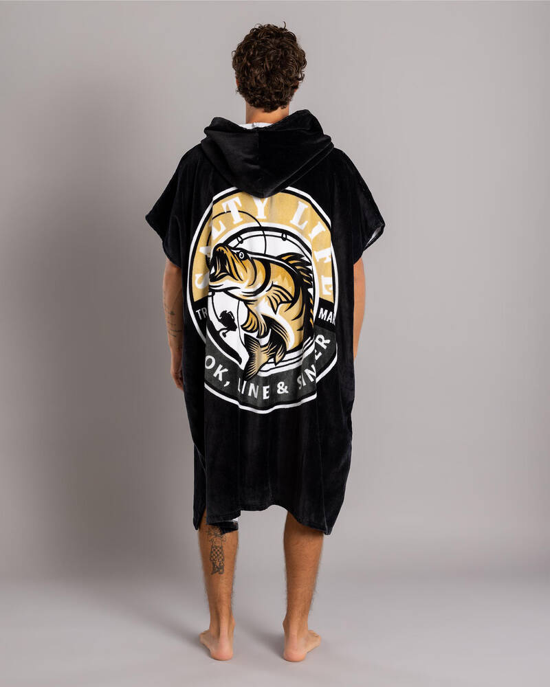 Salty Life Hooked V3 Hooded Towel for Mens