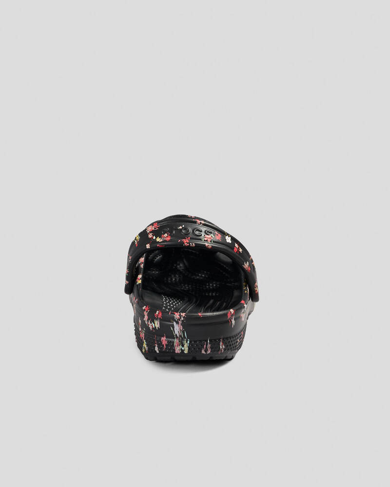 Crocs Classic Floral Print Clogs for Unisex