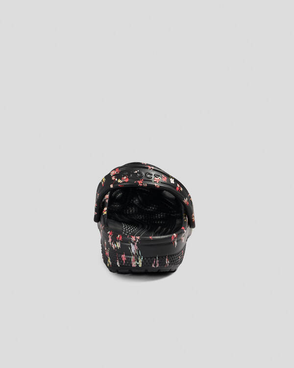 Crocs Classic Floral Print Clogs for Unisex