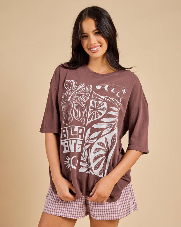 Billabong Winter Nights Oversized Fit T-Shirt for Womens