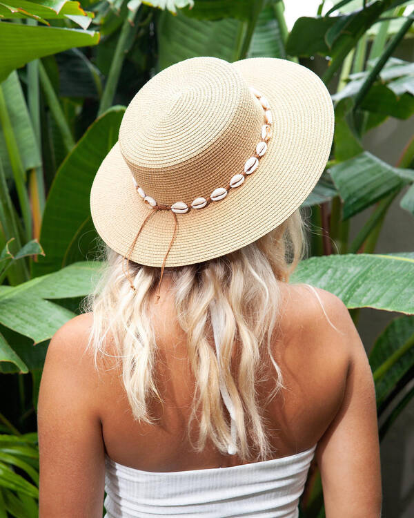 Mooloola Shell Boater Hat for Womens