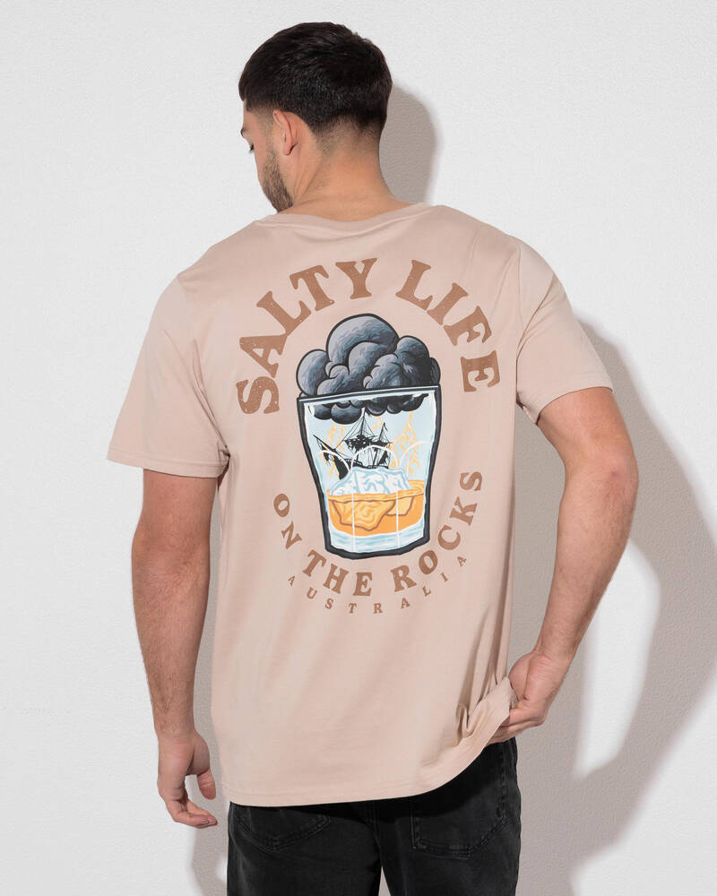 Salty Life On The Rocks T-Shirt for Mens