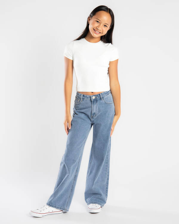 DESU Girls' Icon Straight Leg Jeans for Womens