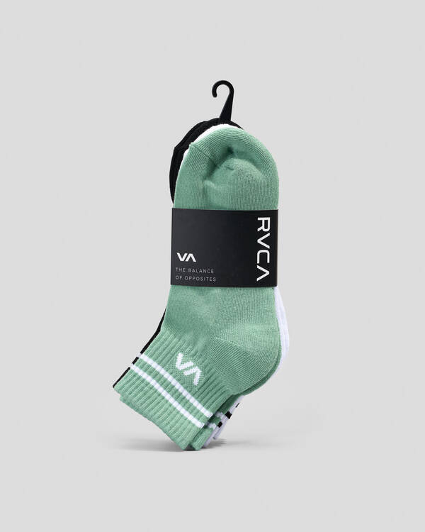 RVCA Women's VA Mini Crew Sock Pack for Womens