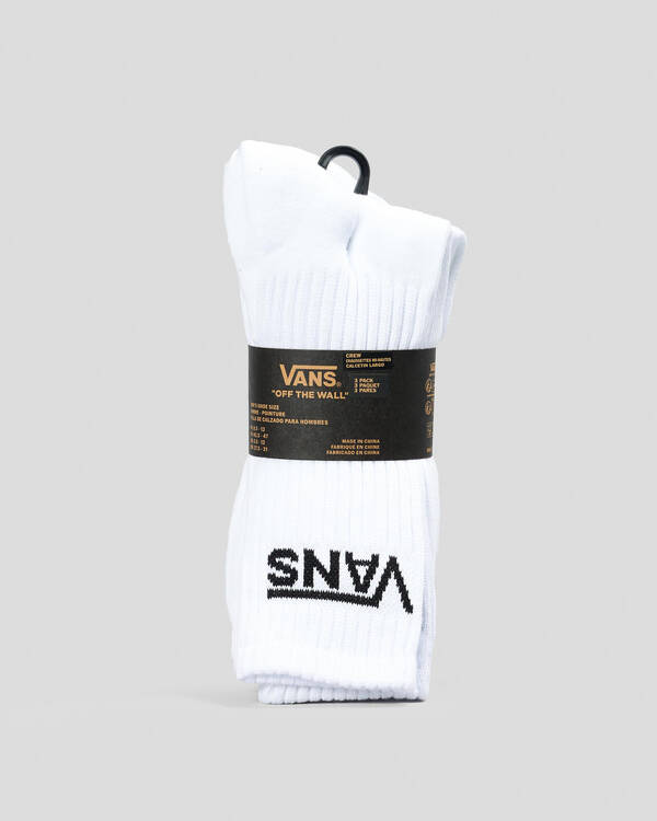 Vans Classic Crew Socks 3 Pack for Mens