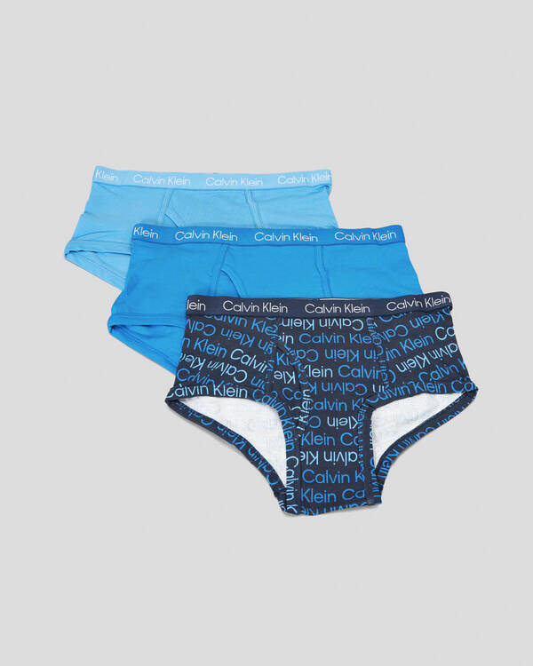 Calvin Klein Boys' Cotton Stretch Boxer Briefs 3 Pack for Mens