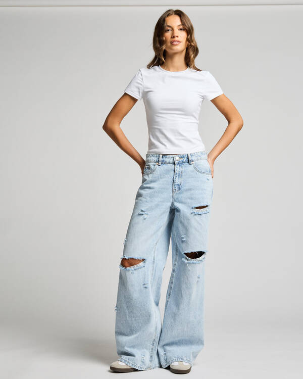 DESU Blaze Wide Leg Jeans for Womens