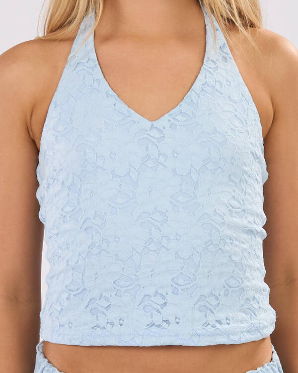 Ava And Ever Girls' Meli French Lace Halter Top for Womens