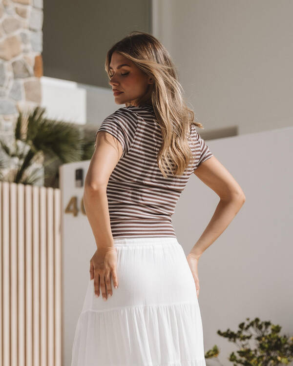 Ava And Ever Minnie Striped Top for Womens