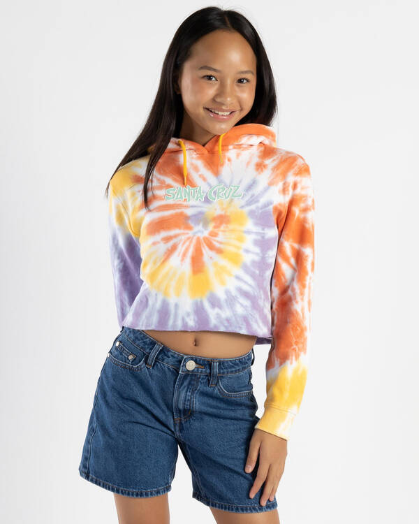 Santa Cruz Girl's SC Tropic Strip Front Hoodie for Womens