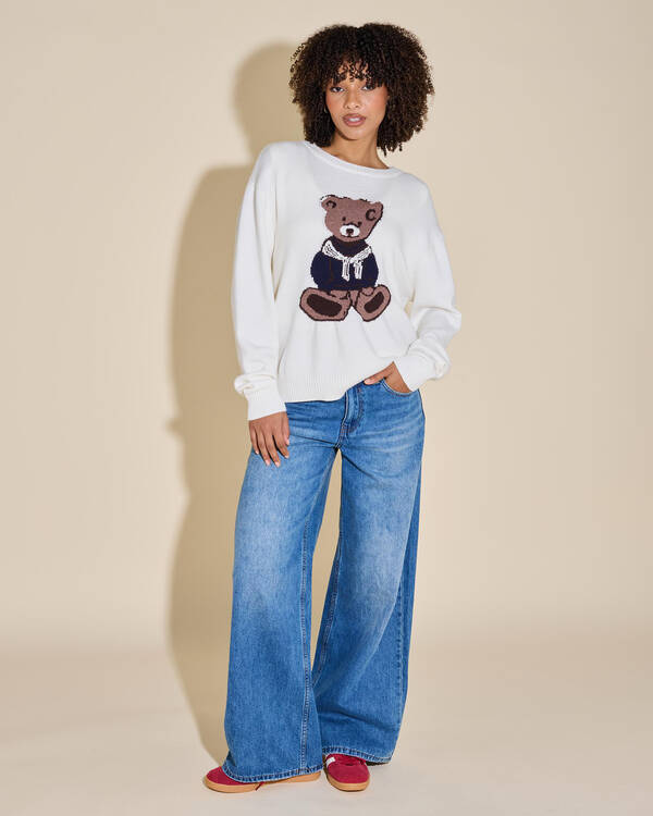 Mooloola Teddy Bear Knit Jumper for Womens