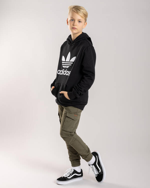 adidas Boys'  Trefoil Hoodie for Mens